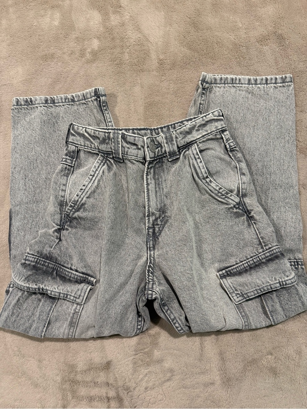 H&M Gray Kids Cargo Jeans